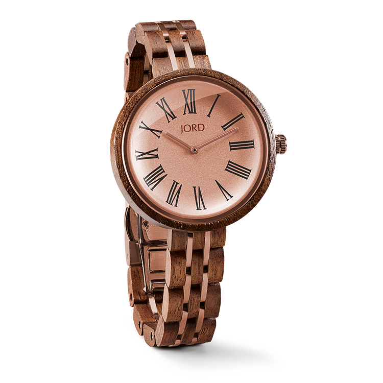 Walnut & Vintage Rose